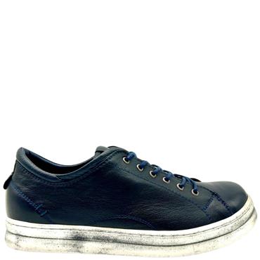 ROVIGO WOMENS LEATHER LACE SHOE - NAVY LEATHER